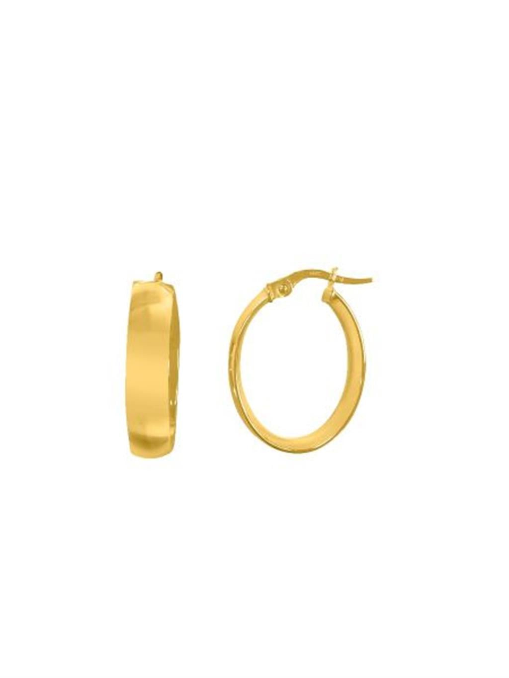 Oval Hoop Earrings - Davidson's Jewellers