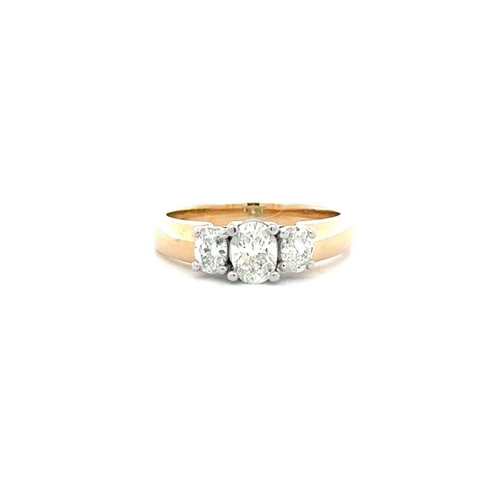 Oval Three - Stone Ring - Davidson's Jewellers