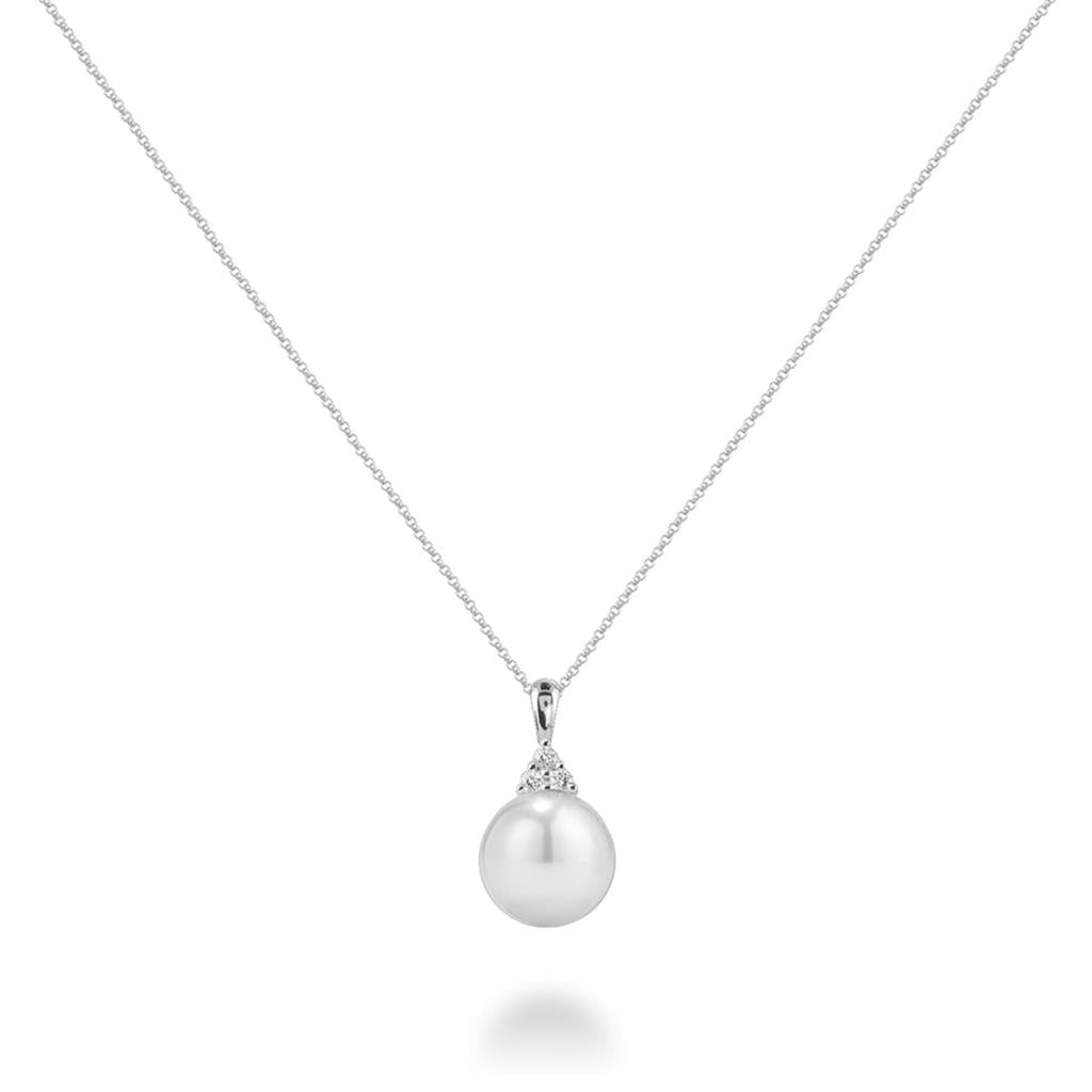 Pearl and Diamond Pendant - Davidson's Jewellers