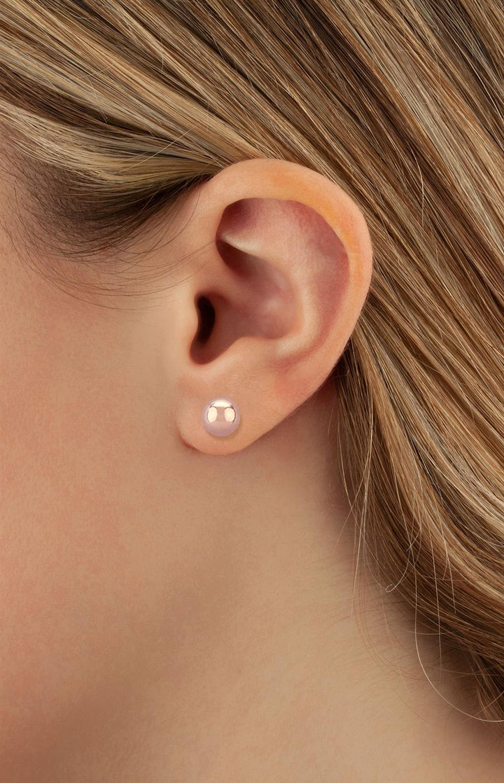 Rose Gold Ball Studs - Davidson's Jewellers