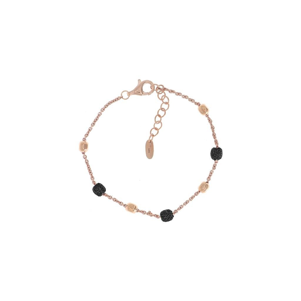 Rose Gold Plated Silver Bracelet - Davidson's Jewellers