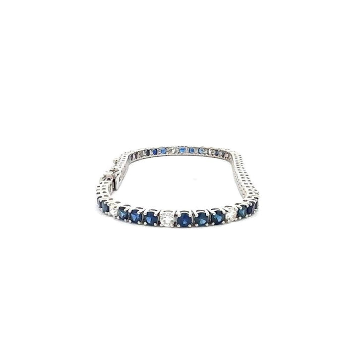 Sapphire and Diamond Tennis Bracelet - Davidson's Jewellers