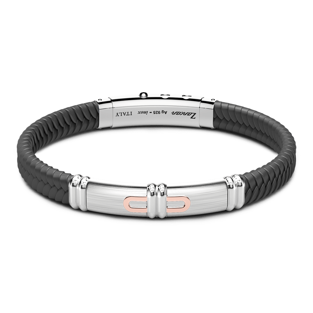Silicone & Silver Bracelet - Davidson's Jewellers