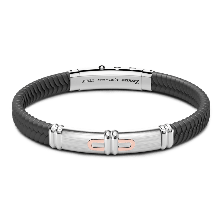 Silicone & Silver Bracelet - Davidson's Jewellers