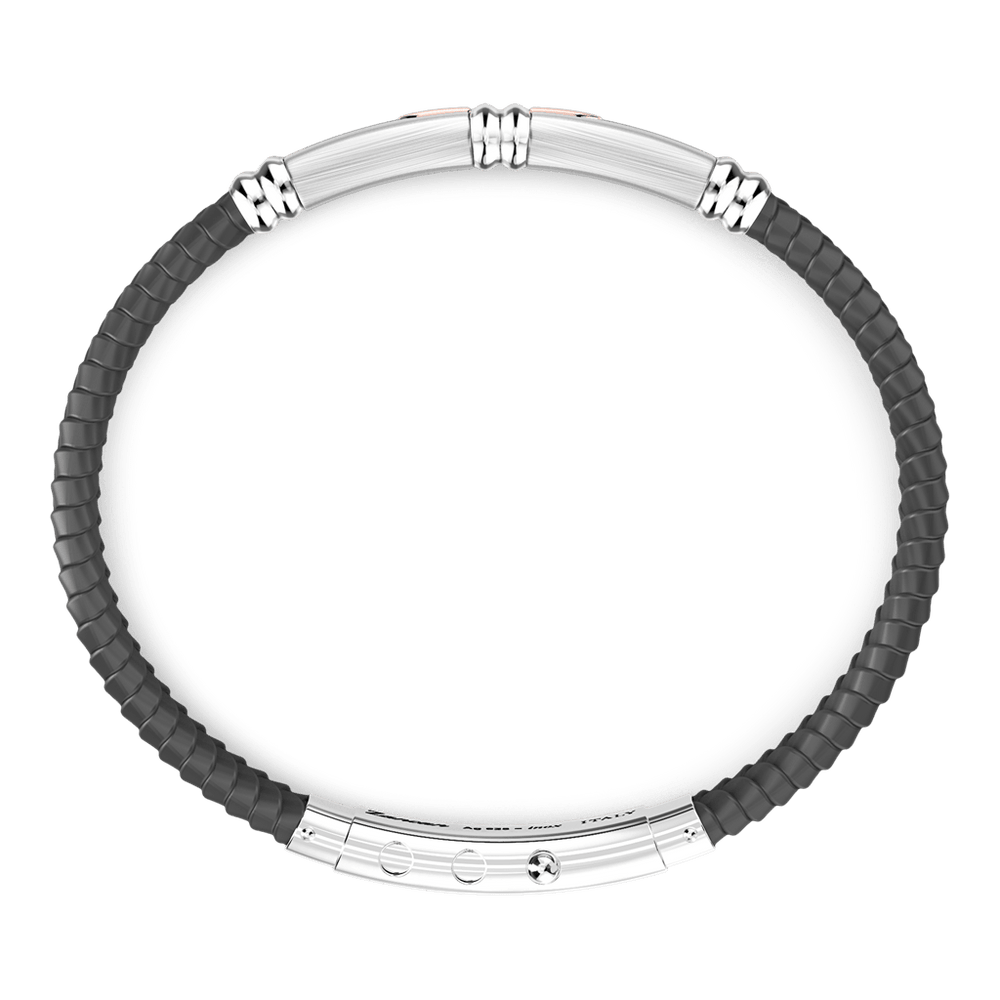 Silicone & Silver Bracelet - Davidson's Jewellers