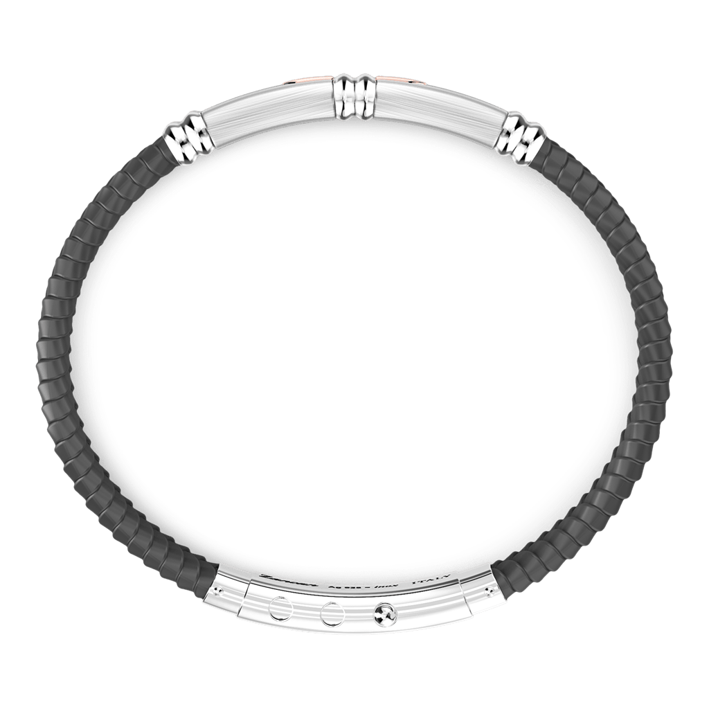 Silicone & Silver Bracelet - Davidson's Jewellers