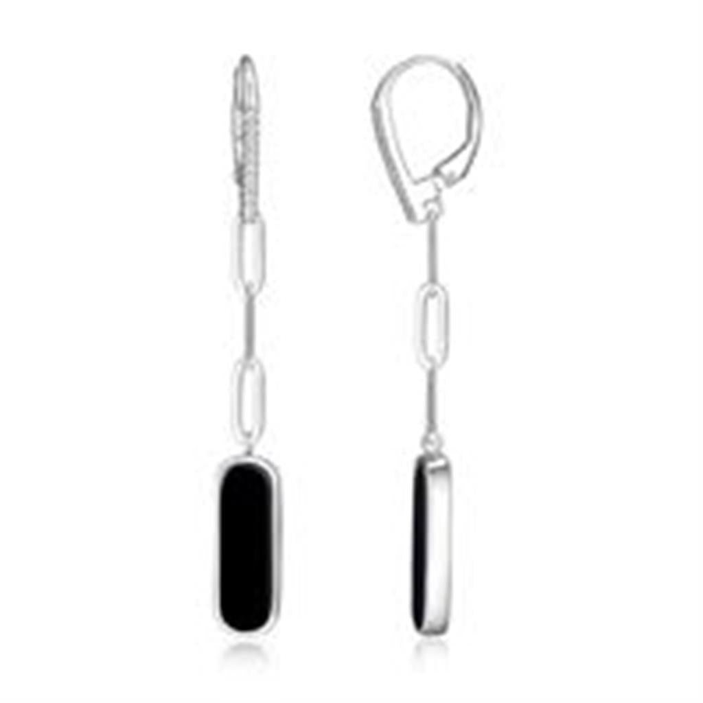 Silver, Agate and CZ Earrings - Davidson's Jewellers