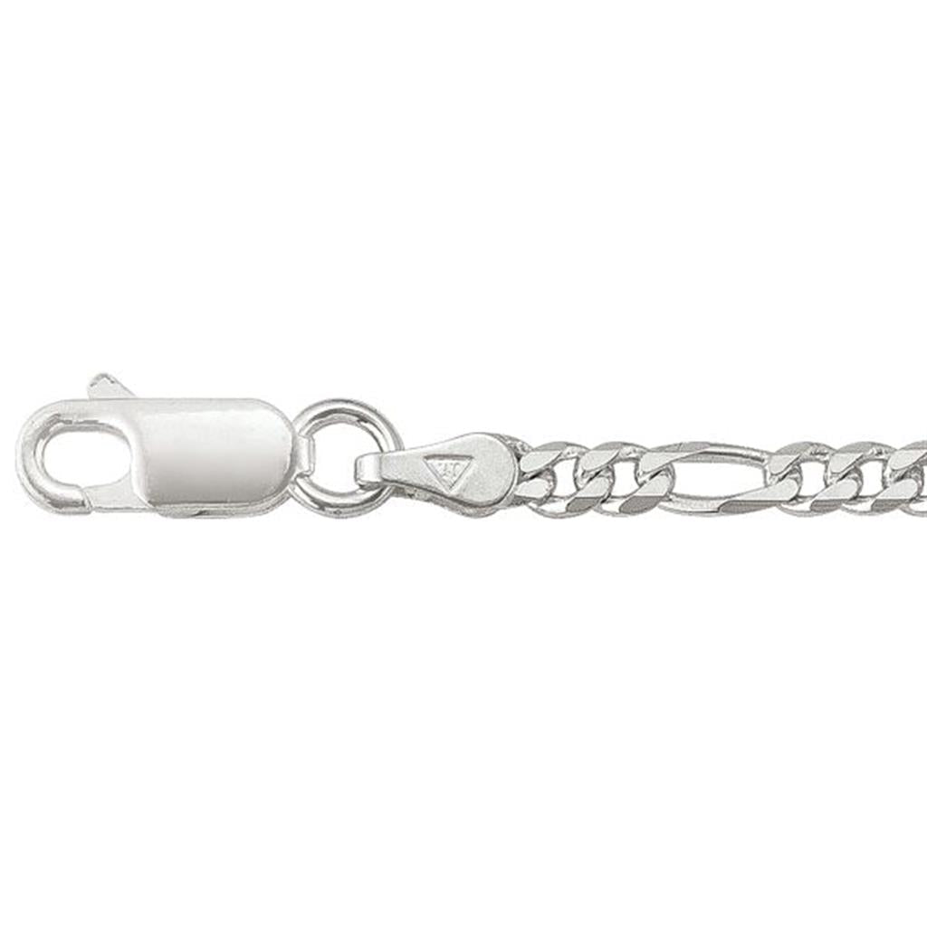 Silver Figaro Chain - 20 Inches - Davidson's Jewellers