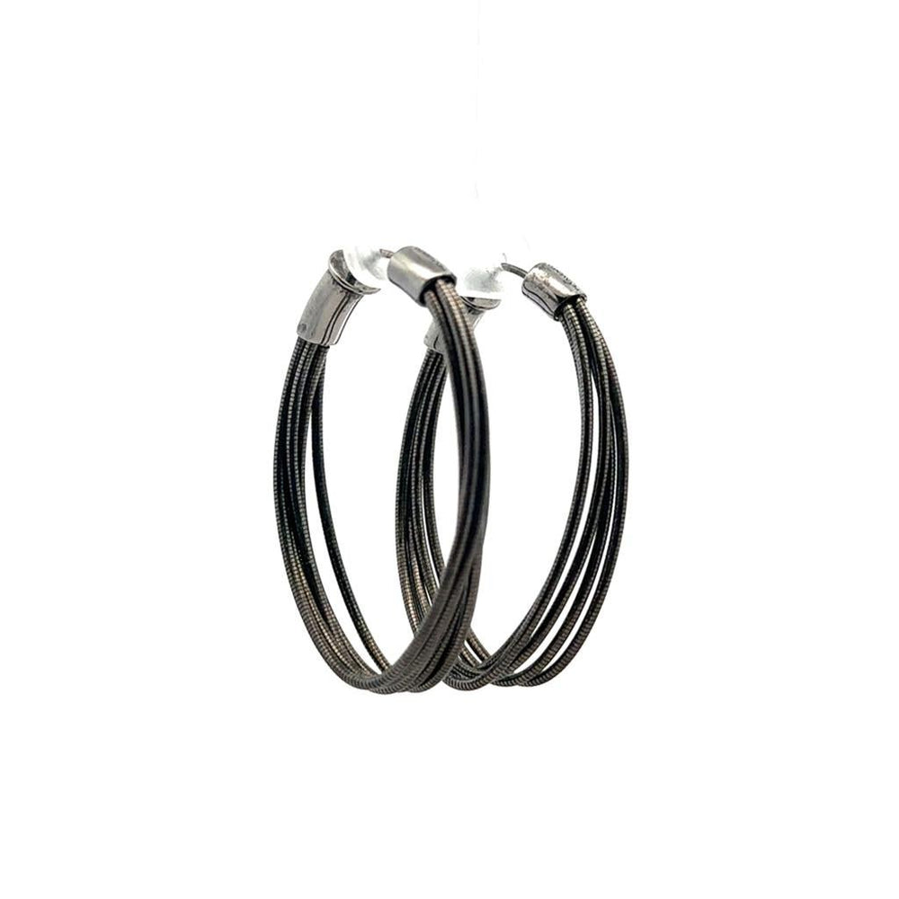 Silver Multi - Strand Hoops - Davidson's Jewellers