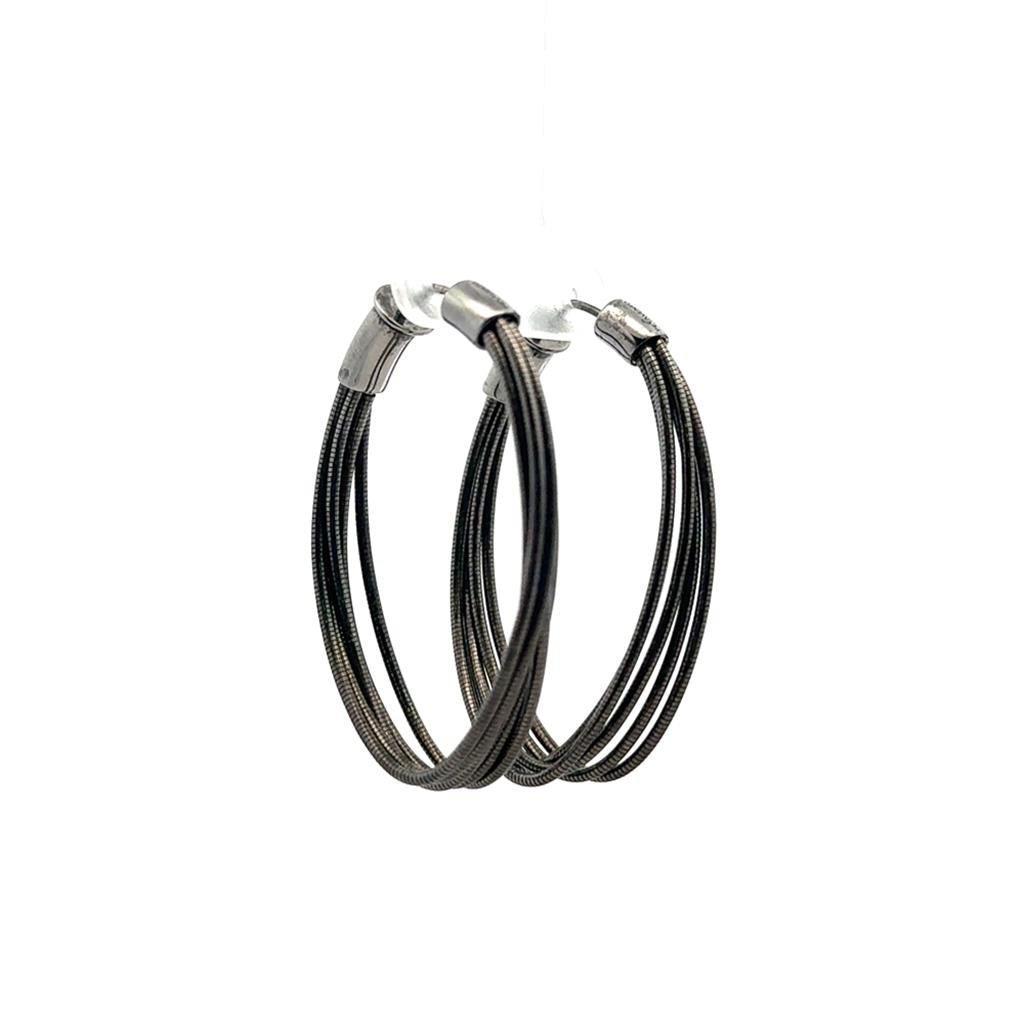 Silver Multi - Strand Hoops - Davidson's Jewellers