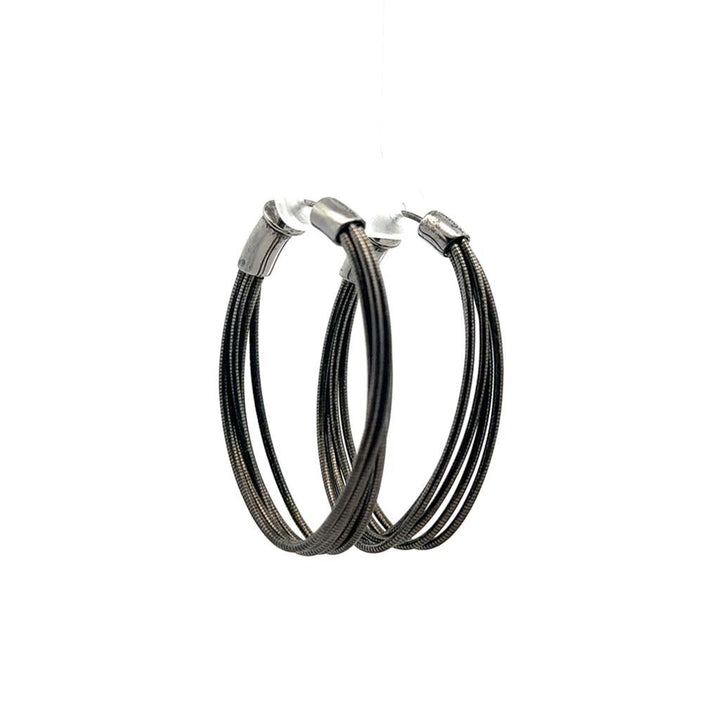 Silver Multi - Strand Hoops - Davidson's Jewellers