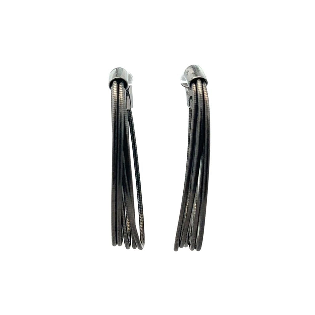 Silver Multi - Strand Hoops - Davidson's Jewellers