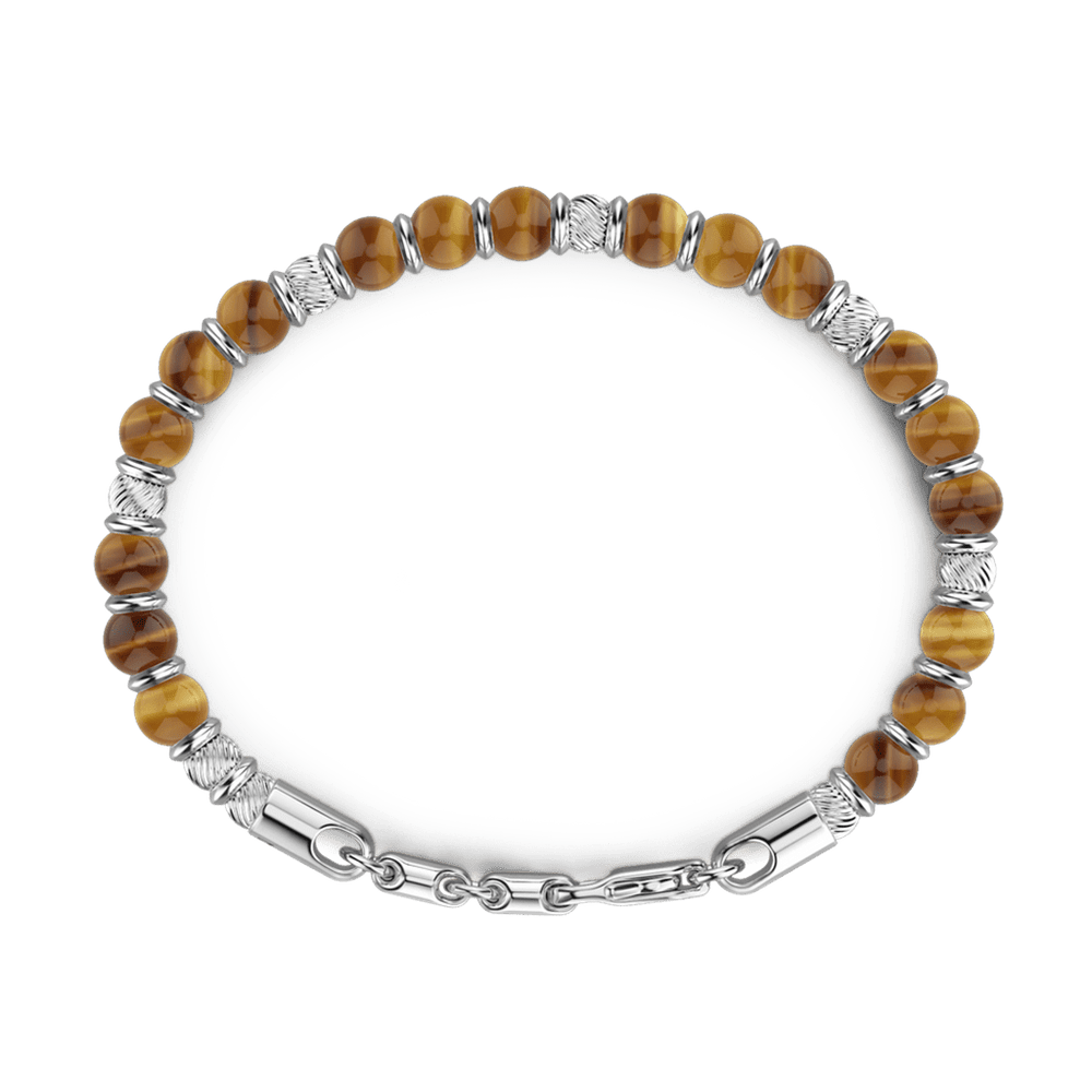Silver & Tiger's Eye Bracelet - Davidson's Jewellers