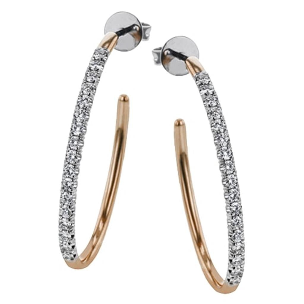 Simon G. Diamond Hoop Earrings - Davidson's Jewellers