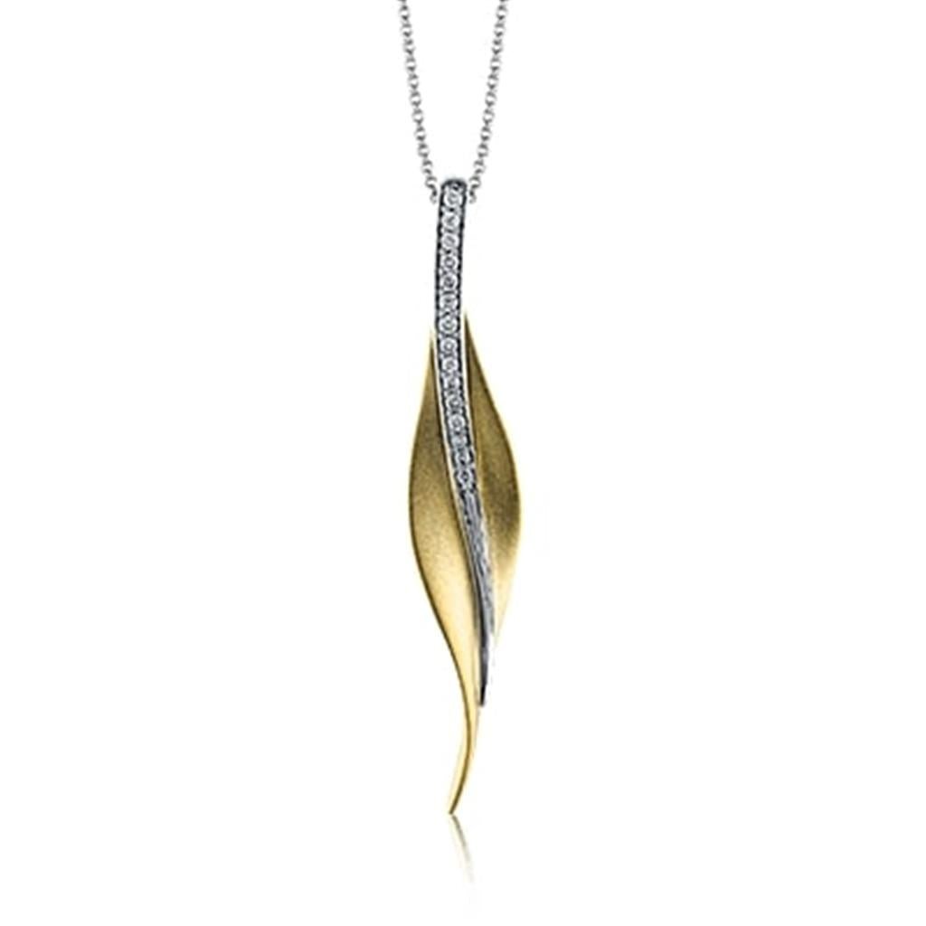 Simon G. Leaf Pendant & Chain - Davidson's Jewellers