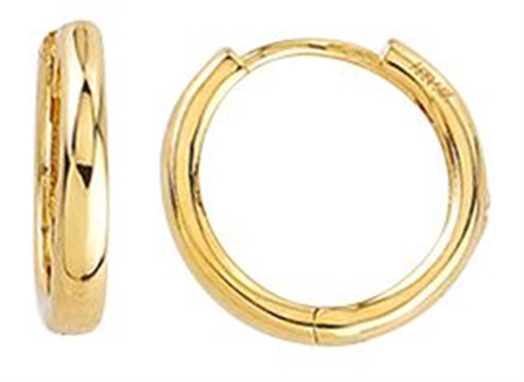 Small Yellow Gold Huggies - Davidson's Jewellers