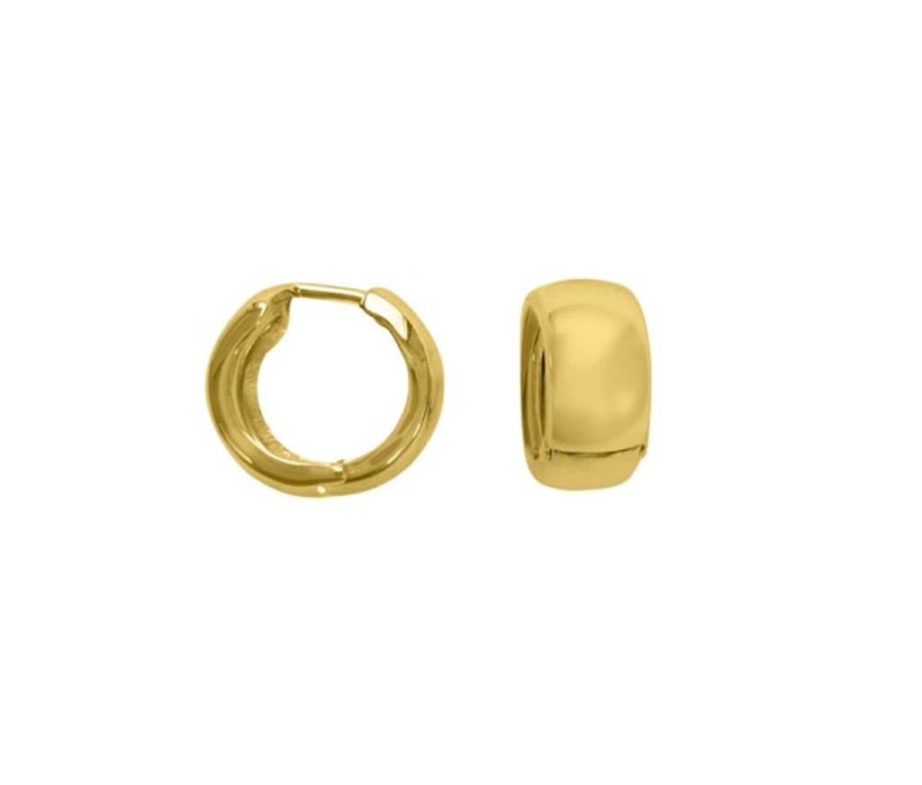 Small Yellow Gold Huggies - Davidson's Jewellers