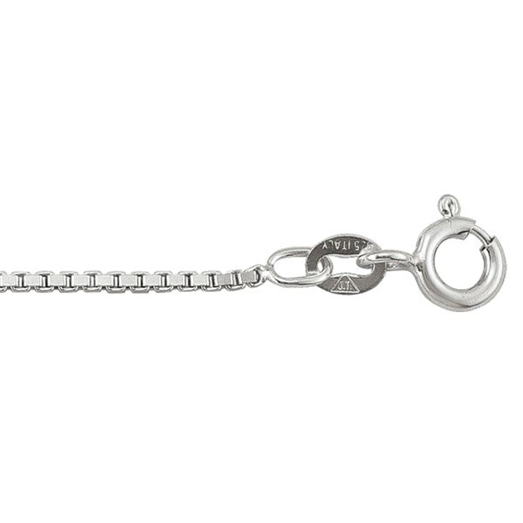 Sterling Silver Box Chain - 18 Inches - Davidson's Jewellers