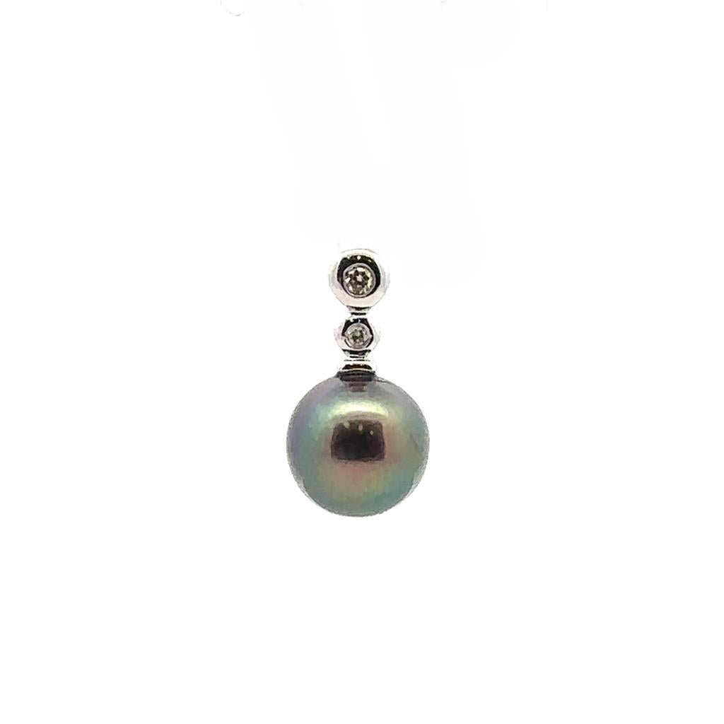 Tahitian Pearl & Diamond Pendant - Davidson's Jewellers