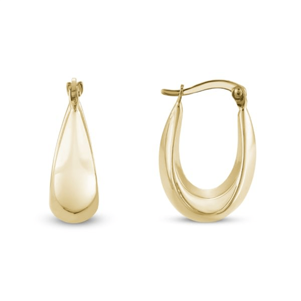 Tear Drop Shaped Hoops - Davidson's Jewellers