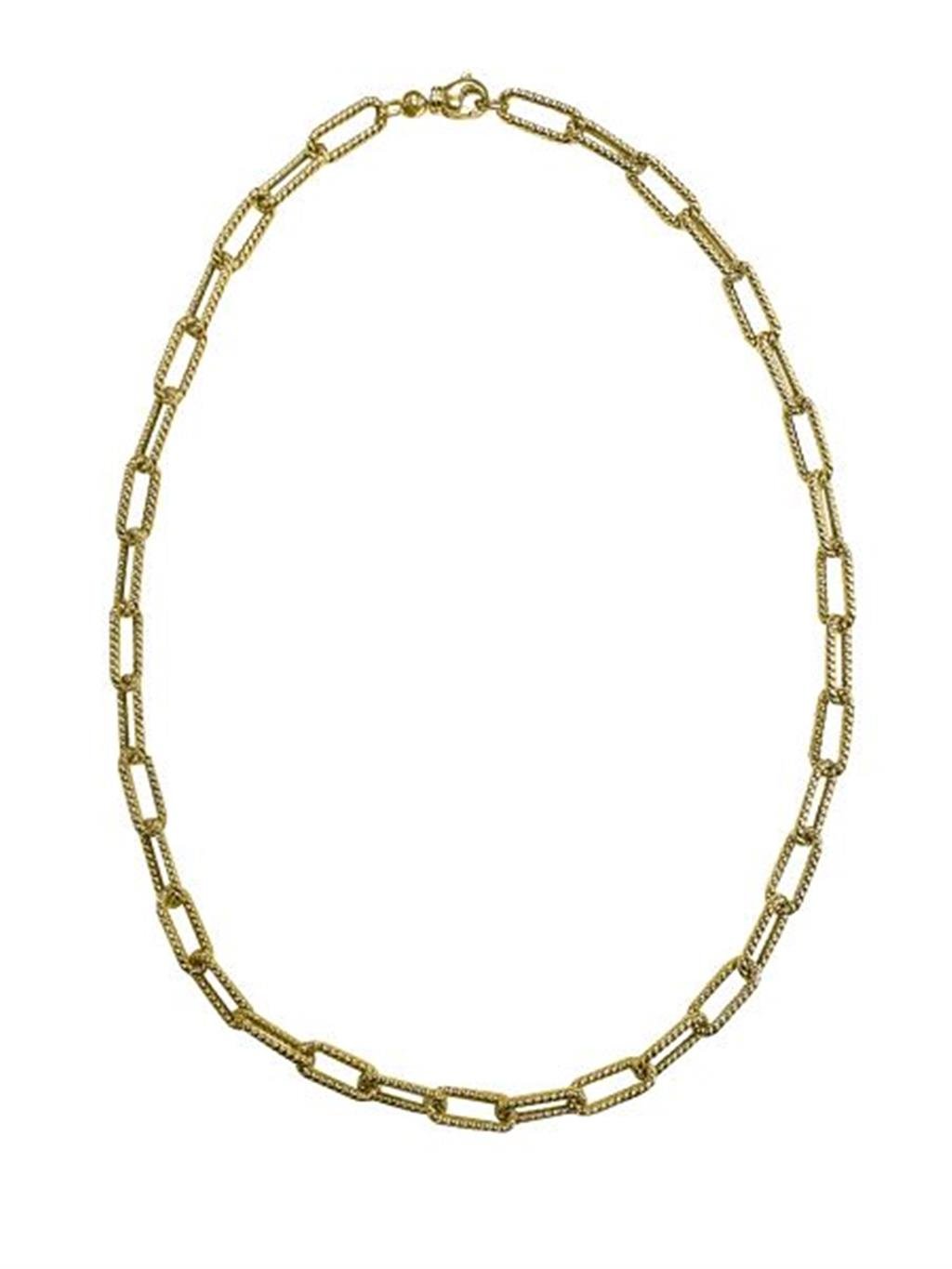 Textured Paperclip Chain - 18 Inches - Davidson's Jewellers