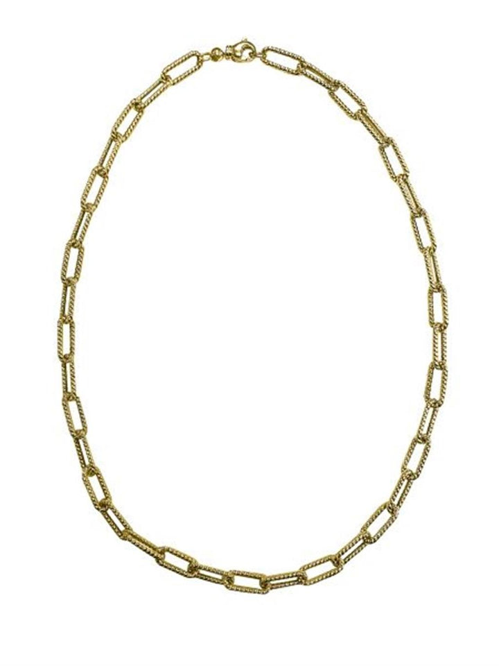 Textured Paperclip Chain - 18 Inches - Davidson's Jewellers