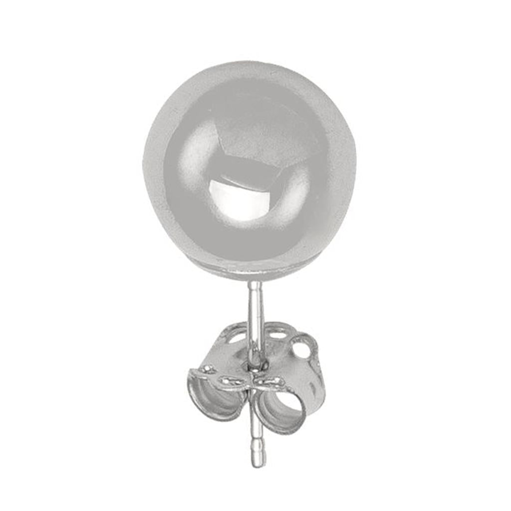 White Gold Ball Studs - Davidson's Jewellers