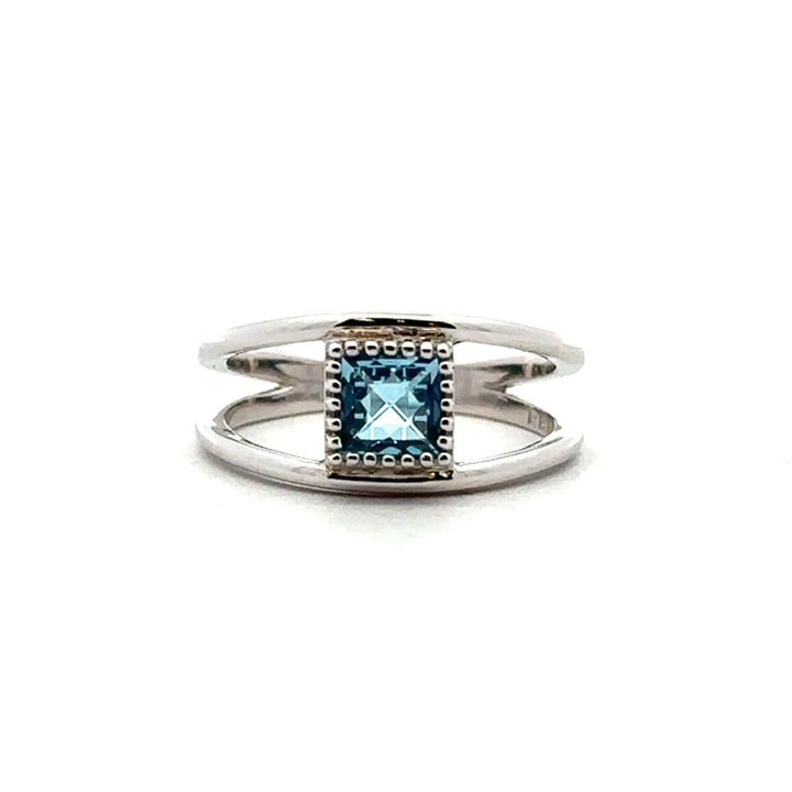 White Gold & Blue Topaz Ring - Davidson's Jewellers