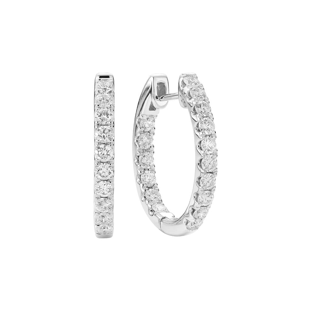 White Gold Diamond Earrings - Davidson's Jewellers