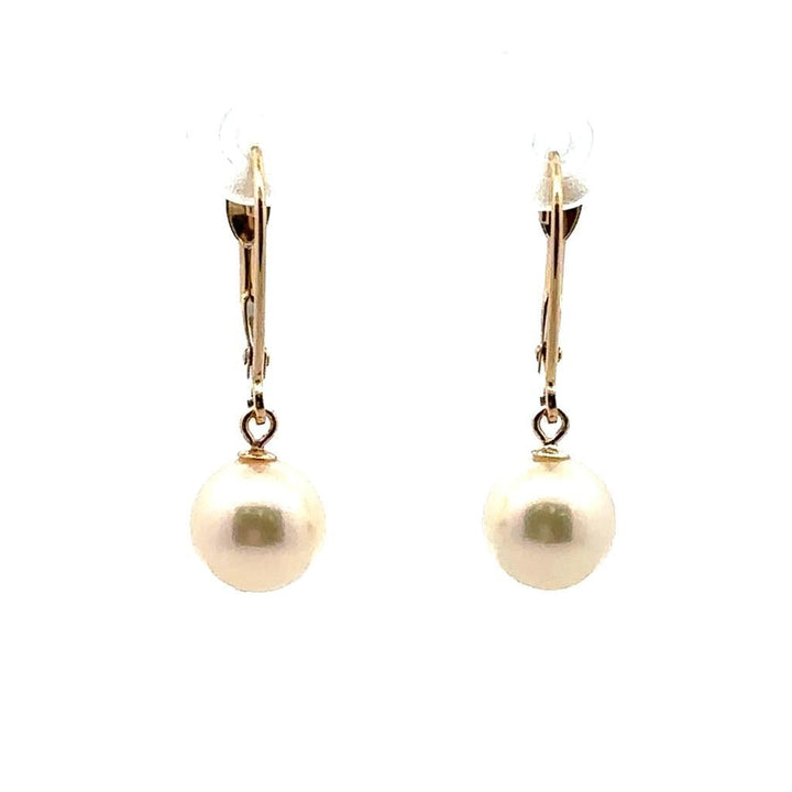Yellow Gold Akoya Pearl Earrings - Davidson's Jewellers