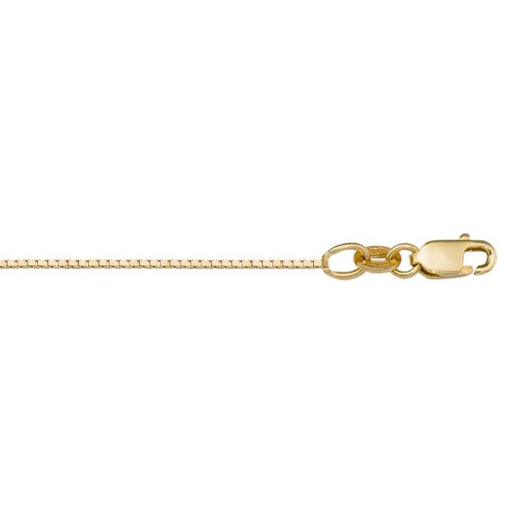 Yellow Gold Box Link Chain - 18 Inches - Davidson's Jewellers