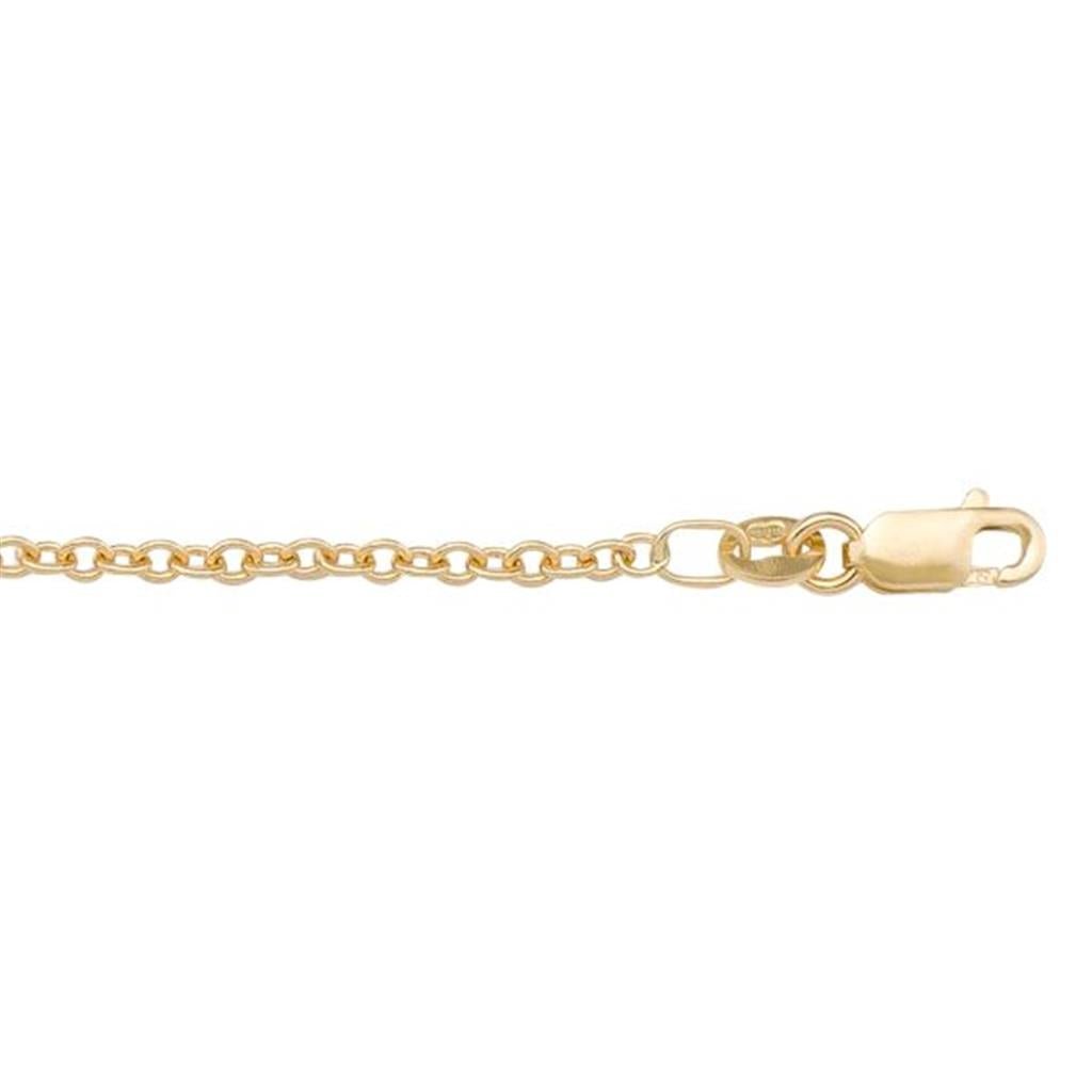 Yellow Gold Cable Chain - 18 Inches - Davidson's Jewellers