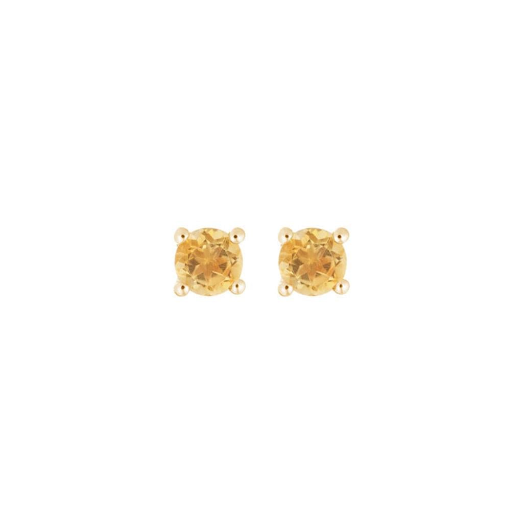 Yellow Gold Citrine Earrings - Davidson's Jewellers