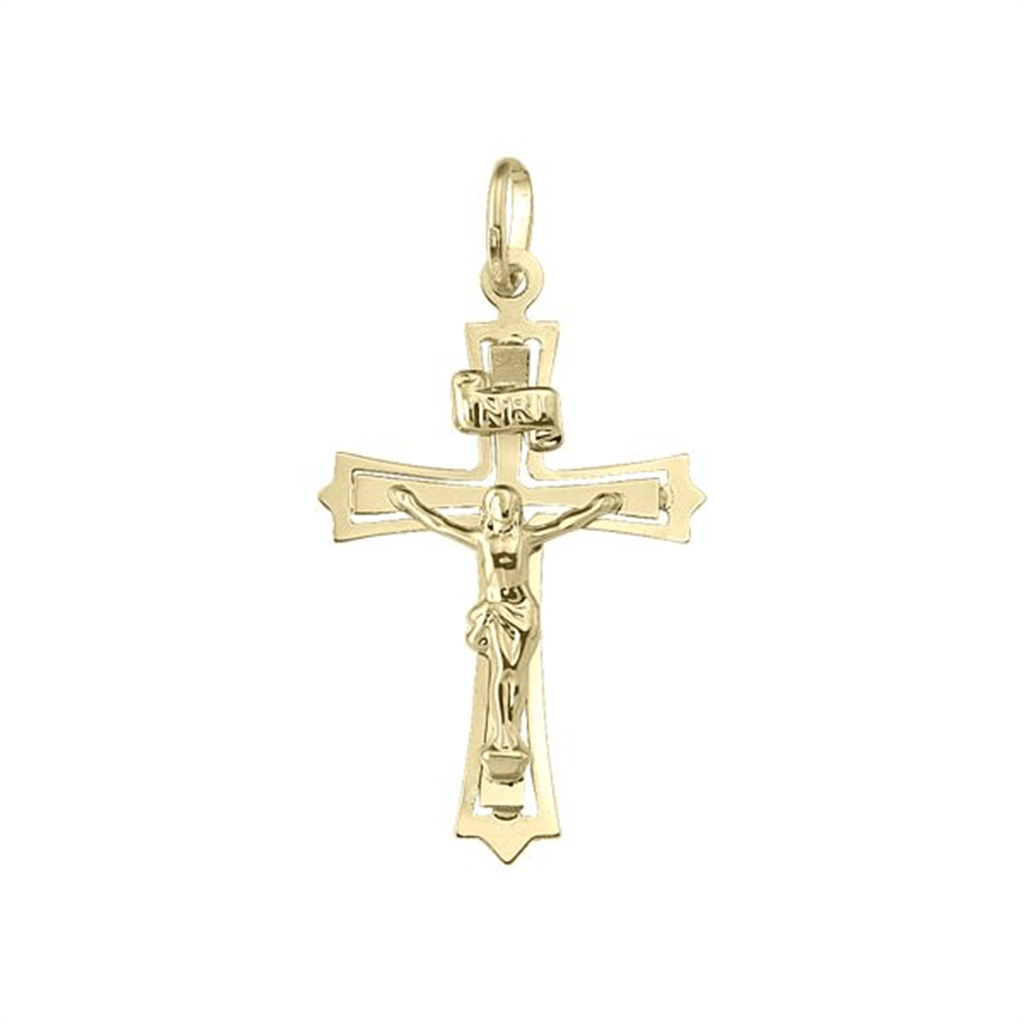 Yellow Gold Crucifix Pendant - Davidson's Jewellers