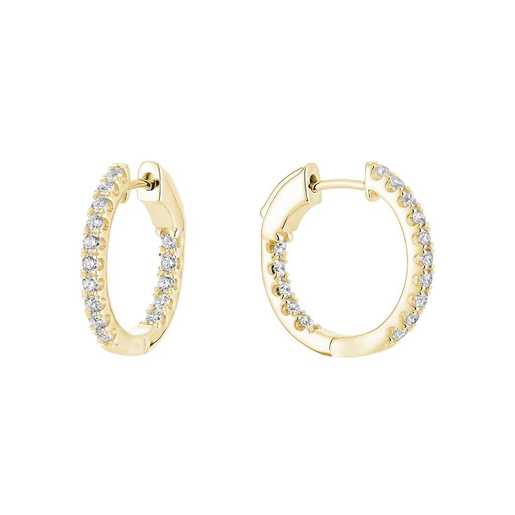 Yellow Gold Diamond Earrings - Davidson's Jewellers