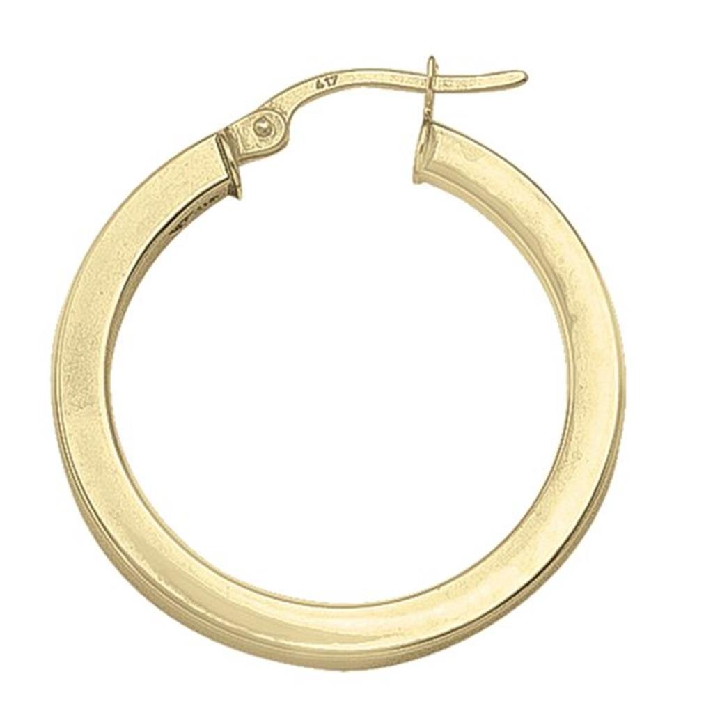 Yellow Gold Hoop Earrings - Medium - Davidson's Jewellers