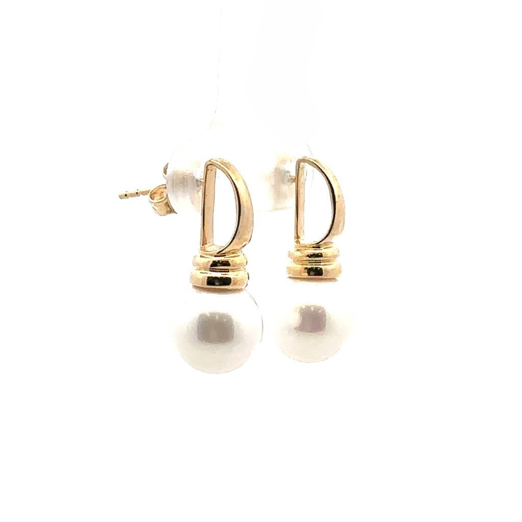Yellow Gold & Pearl Studs - Davidson's Jewellers