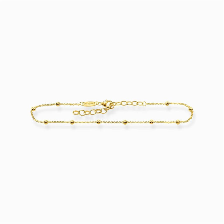 Yellow Gold Plated Anklet - Davidson's Jewellers