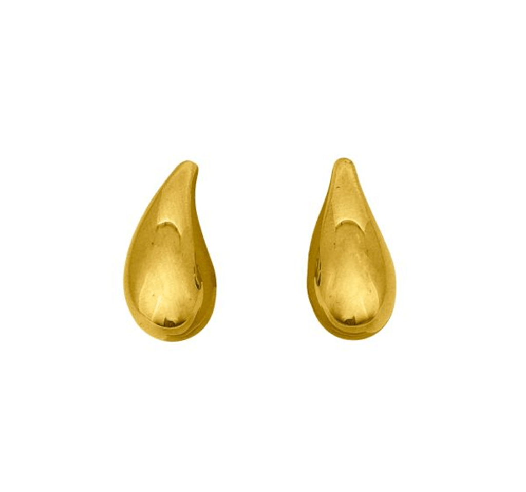 Yellow Gold Teardrop Studs - Davidson's Jewellers