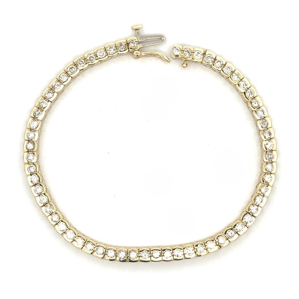 Yellow Gold Tennis Bracelet - Davidson's Jewellers