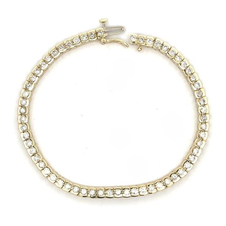 Yellow Gold Tennis Bracelet - Davidson's Jewellers