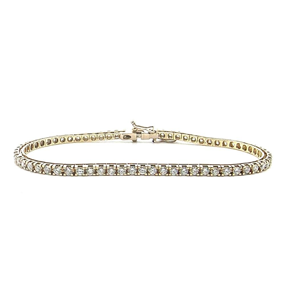 Yellow Gold Tennis Bracelet - Davidson's Jewellers